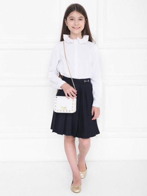 Юбка в складку с плиссированной вставкой Aletta Couture - МодельОбщийВид