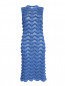 Трикотажное платье-футляр из хлопка крупной фактурной вязки Kenzo  –  Общий вид