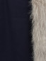 Пальто из шерсти с отделкой из меха лисы Baby Dior  –  Деталь1