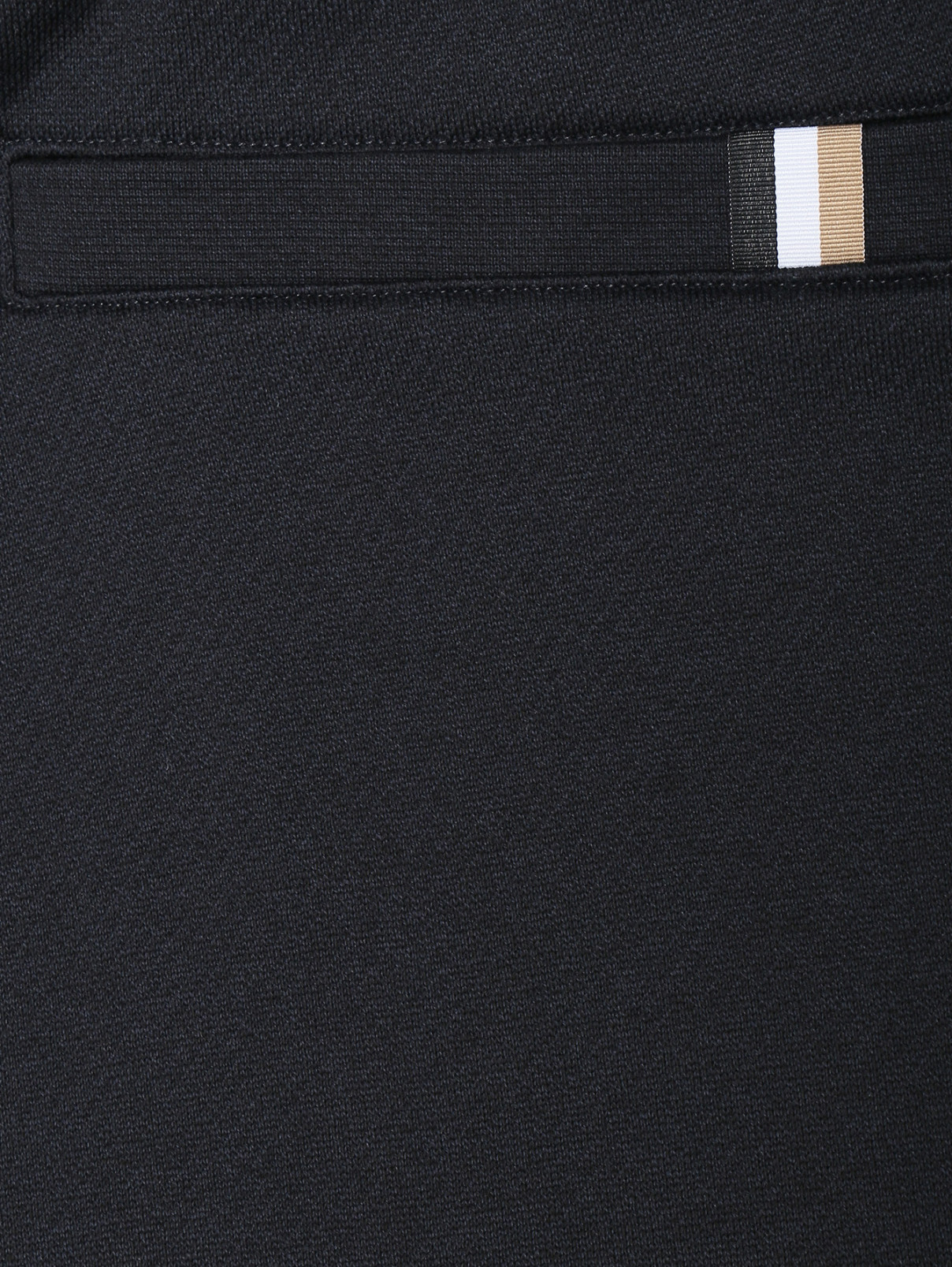 Трикотажные брюки на резинке с карманами Boss  –  Деталь1  – Цвет:  Черный