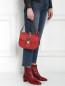 Стеганая сумка из кожи с металлической фурнитурой Moschino Couture  –  МодельВерхНиз