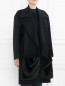 Пальто из кашемира с декоративной меховой отделкой Jil Sander  –  Модель Верх-Низ