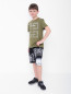 Хлопковые шорты с принтом и карманами Givenchy  –  МодельОбщийВид