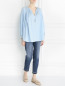 Блуза с драпировкой свободного кроя Sonia Rykiel  –  Модель Общий вид