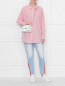 Рубашка из хлопка свободного кроя с узором полоска Calvin Klein  –  МодельОбщийВид