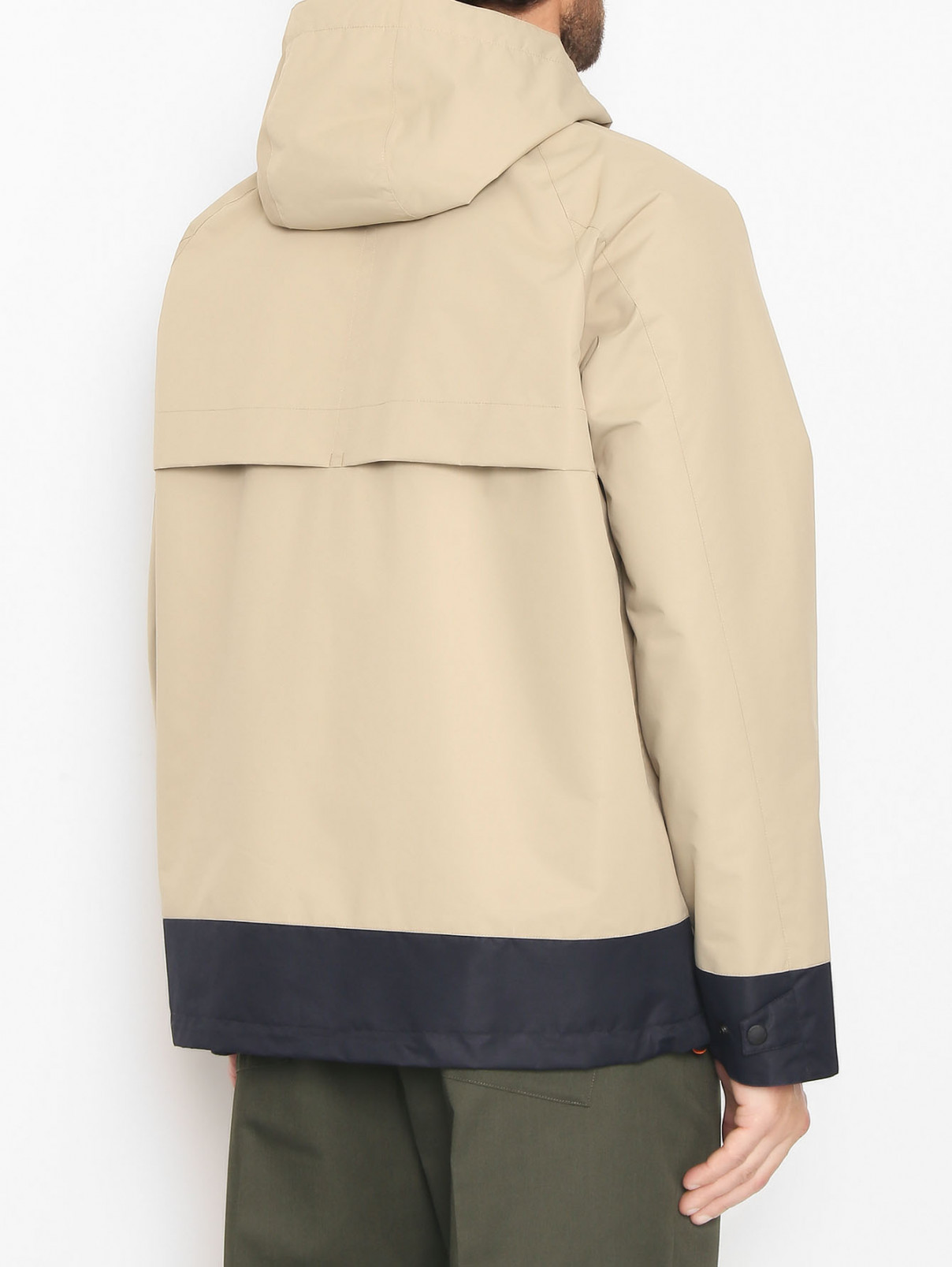 Куртка на молнии с капюшоном Paul Smith  –  МодельВерхНиз1  – Цвет:  Бежевый