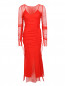 Платье макси с драпировками и завязками Diane von Furstenberg  –  Общий вид