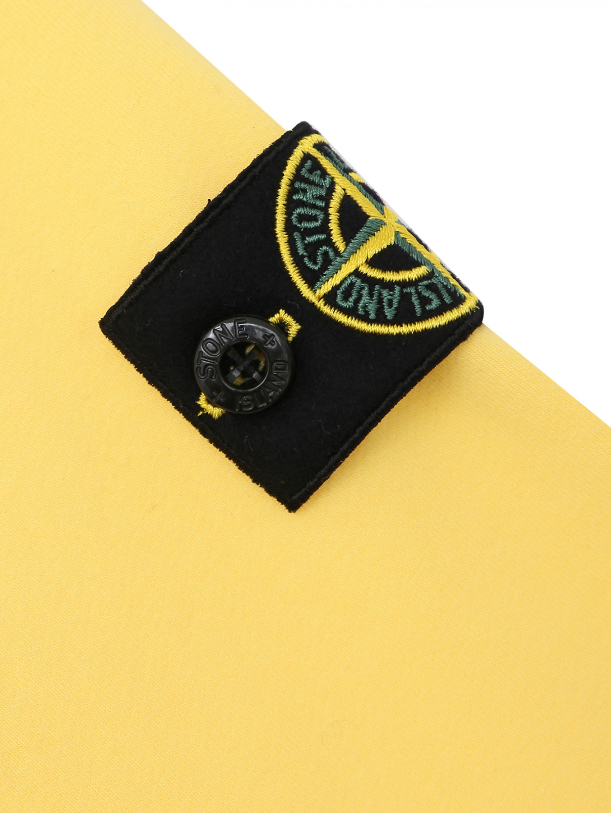 Толстовка из хлопка с молниями Stone Island  –  Деталь1  – Цвет:  Желтый