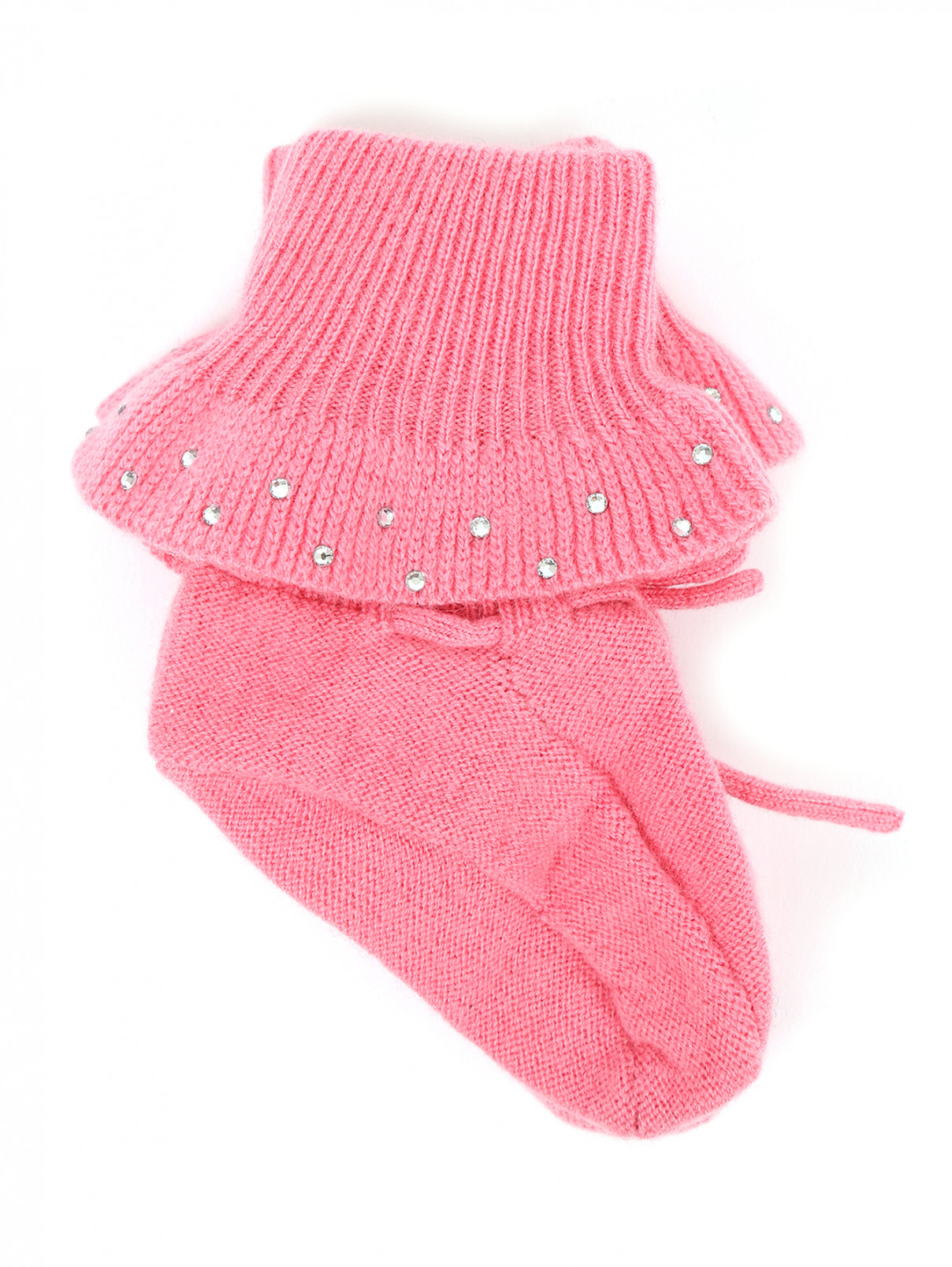 Носочки-пинетки со стразами Sonia Rykiel  –  Общий вид  – Цвет:  Розовый