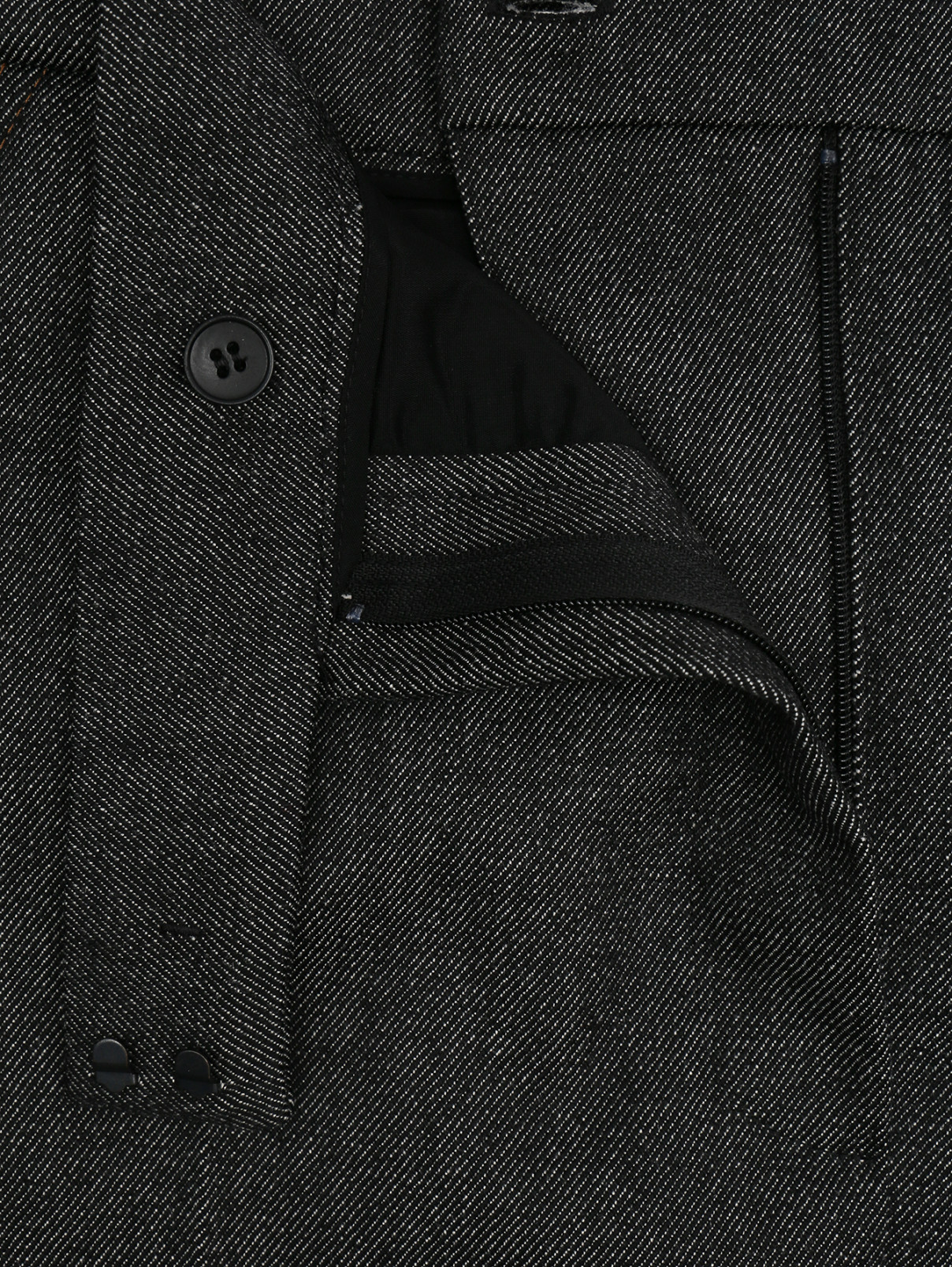 Юбка с карманами и разрезом Max Mara  –  Деталь  – Цвет:  Серый