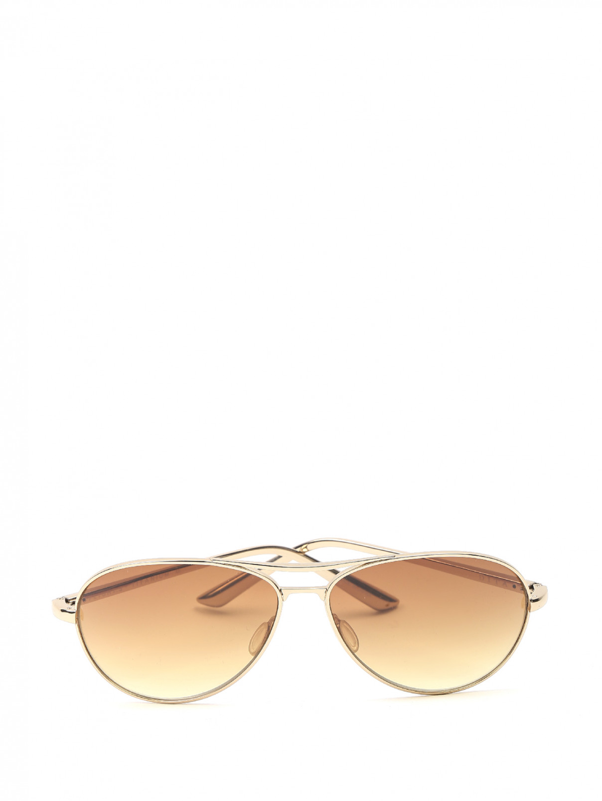 Солнцезащитные очки в металлической оправе Dita  –  Общий вид  – Цвет:  Коричневый