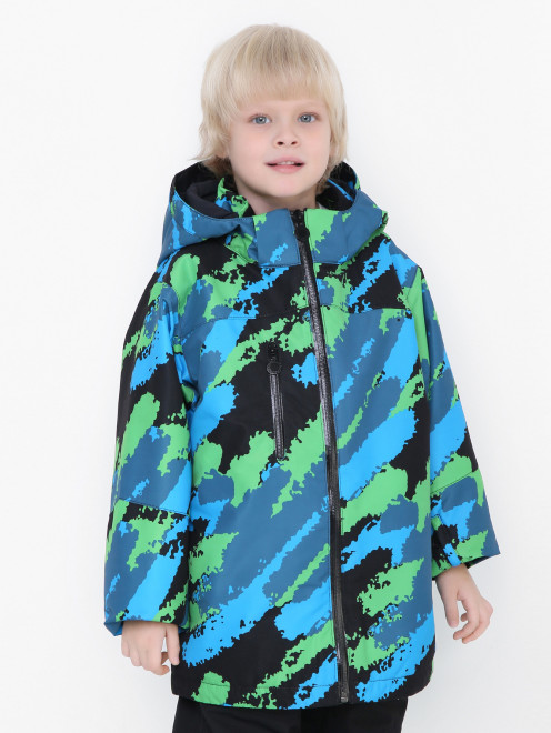 Куртка с узором на молнии Stella McCartney kids - МодельВерхНиз