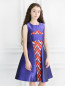 Платье с контрастной вставкой Val Max  –  Модель Верх-Низ