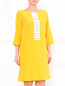 Шелковое платье с длинным рукавом Moschino  –  Модель Верх-Низ