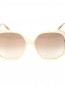 Солнцезащитные очки с узором в оправе из пластика Victoria Beckham  –  Деталь1