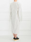 Платье из шерсти с узором "полоска" Jil Sander  –  Модель Верх-Низ1