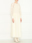 Трикотажное платье ажурной вязки Alberta Ferretti  –  МодельВерхНиз