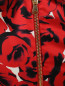 Платье из шелка и хлопка с цветочным узором Moschino  –  Деталь1