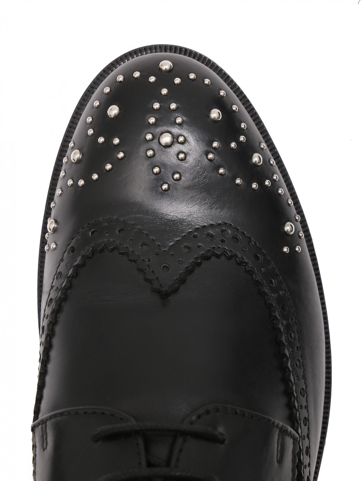 Туфли с металлическим декором Gallucci  –  Обтравка3  – Цвет:  Черный