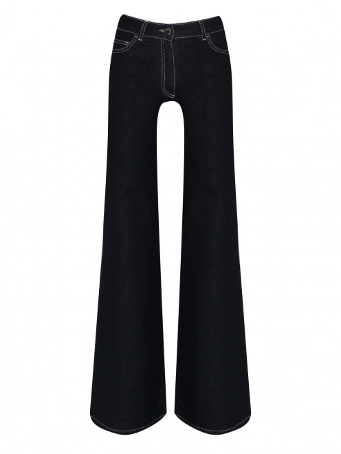 Широкие джинсы из темного денима Alberta Ferretti - Общий вид