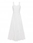 Платье-сарафан из хлопка с вышивкой ришелье Max&Co  –  Общий вид