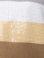Джемпер из льна и хлопка декорированный пайетками Marina Rinaldi  –  Деталь