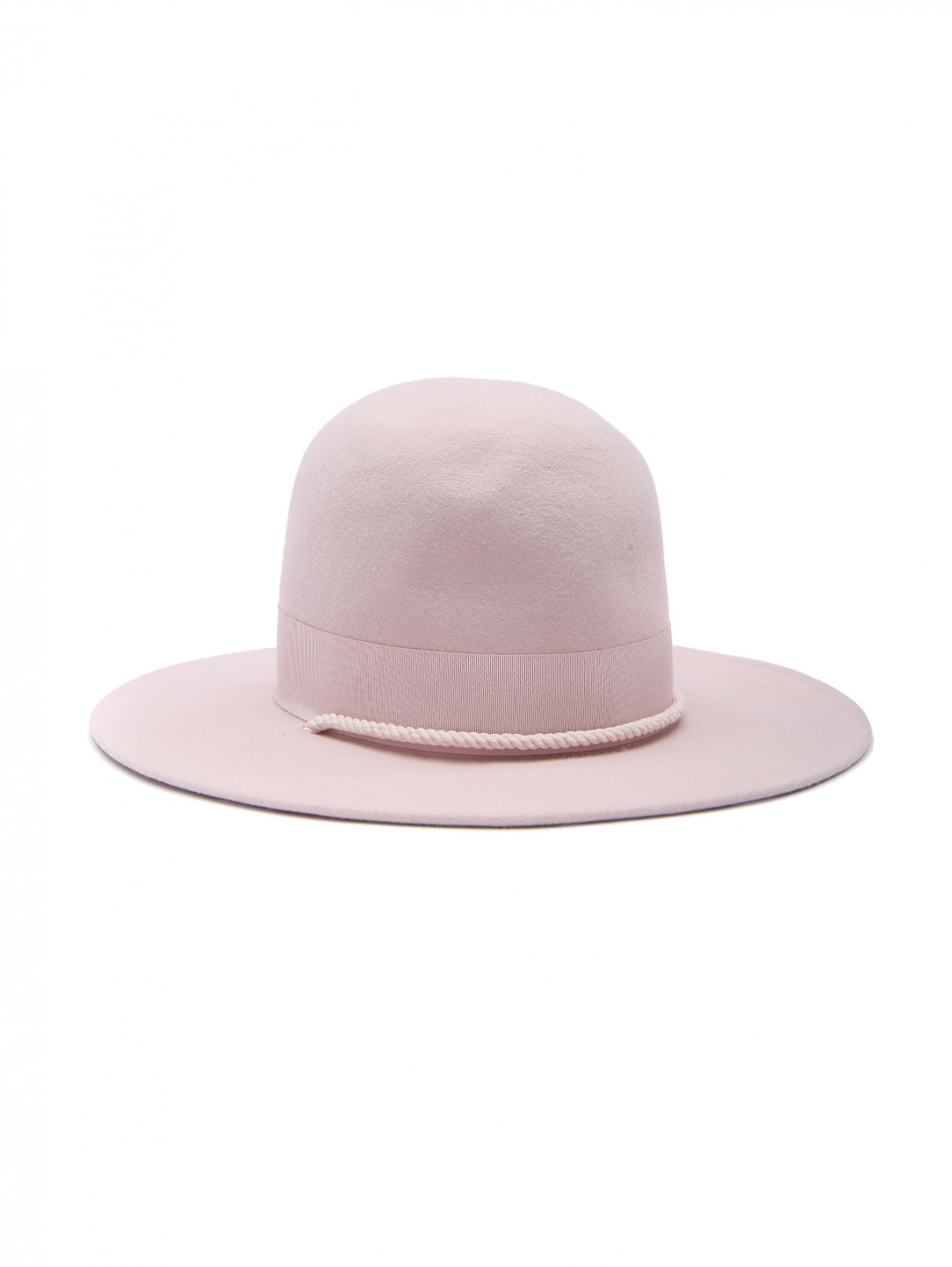 Фетровая шляпа из шерсти Borsalino  –  Общий вид  – Цвет:  Розовый