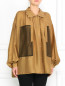 Удлиненная блуза из шелка Barbara Bui  –  Модель Верх-Низ