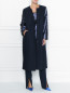 Пальто из шерсти декорированное пайетками Marina Rinaldi  –  МодельОбщийВид