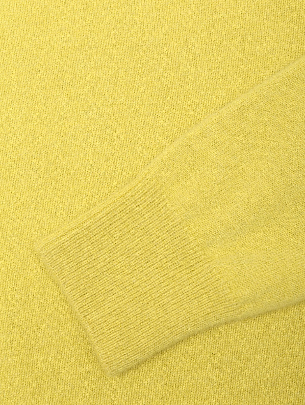 Джемпер из шерсти и кашемира с воротником поло LARDINI  –  Деталь1  – Цвет:  Желтый