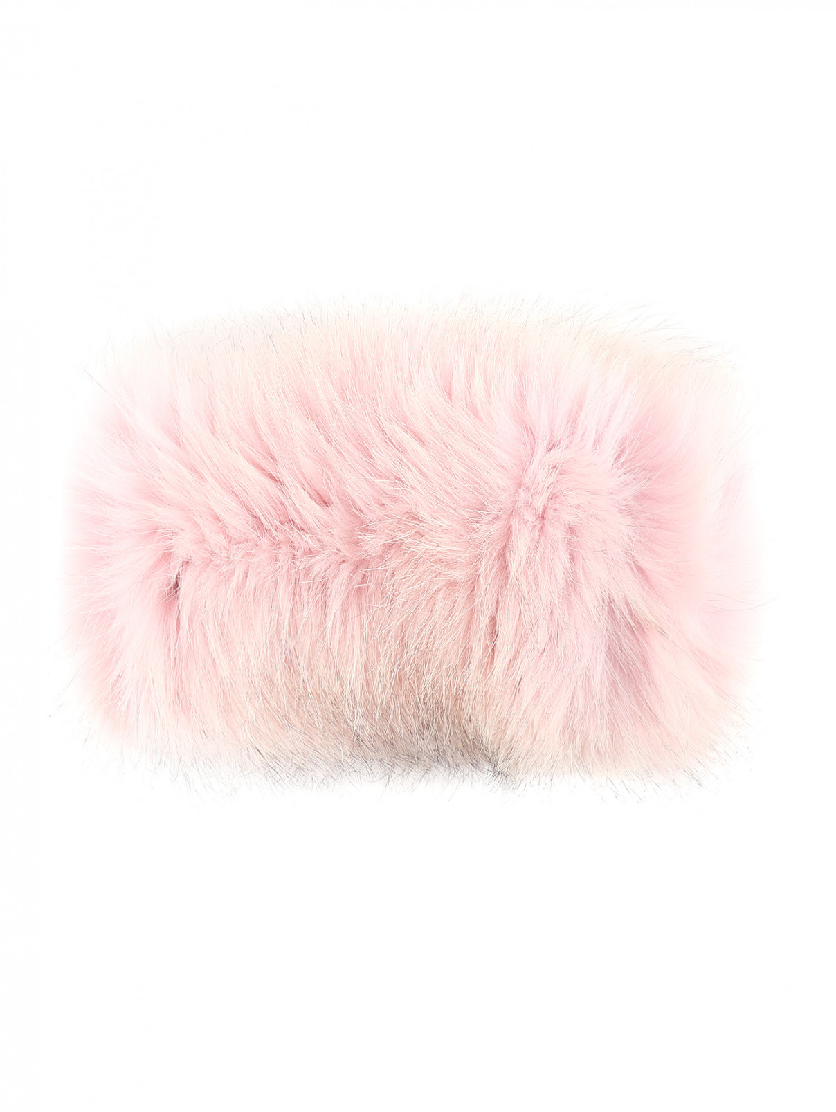 Шапка-повязка из меха лисы Inverni  –  Общий вид  – Цвет:  Розовый