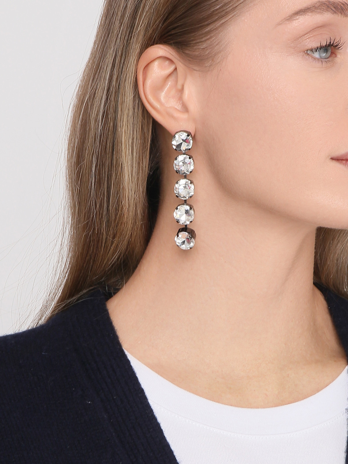 Серьги с кристаллами Essentiel Antwerp  –  МодельОбщийВид  – Цвет:  Черный