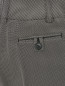 Брюки прямого кроя из фактурной ткани Emporio Armani  –  Деталь1