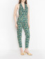 Топ из хлопка с узором Weekend Max Mara  –  МодельОбщийВид