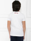 Хлопковая футболка с принтом BOSCO  –  МодельВерхНиз1