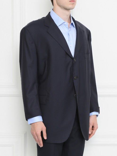 Пиджак из тонкой шерсти Sartoria Partenopea - Модель Верх-Низ