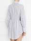 Платье-мини из льна декорированное вышивкой Ermanno Scervino  –  МодельВерхНиз1