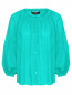 Блуза из хлопка и льна универсального размера Luisa Spagnoli  –  Общий вид