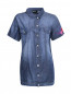 Платье-рубашка из денима с вышивкой Diesel  –  Общий вид