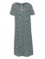Платье-миди из хлопка с узором Marina Rinaldi  –  Общий вид