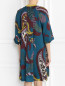 Платье-мини из шелка с узором Antonio Marras  –  Модель Верх-Низ1