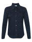 Рубашка из денима с контрастной отстрочкой Calvin Klein 205W39NYC  –  Общий вид