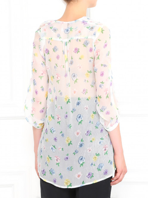 Блуза из шелка с цветочным узором Dondup - Модель Верх-Низ1