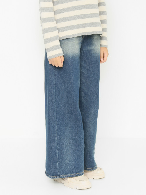 Широкие джинсы на завязках - МодельВерхНиз