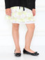 Юбка-мини с цветочным узором Ermanno Scervino Junior  –  Модель Верх-Низ