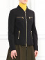 Легкая куртка с контрастными молниями Moschino Cheap&Chic  –  Модель Верх-Низ