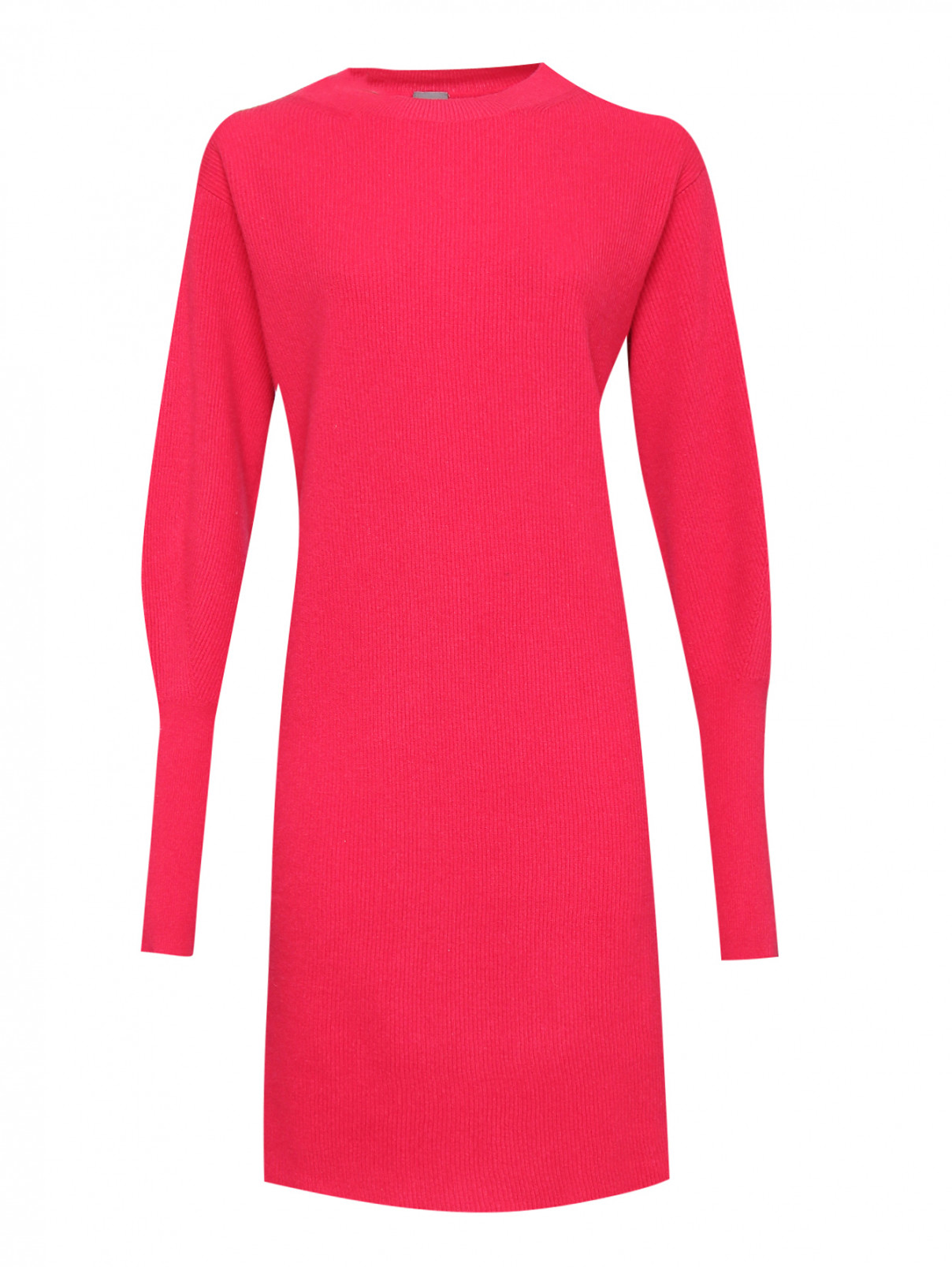 Платье-миди из шерсти и кашемира Lorena Antoniazzi  –  Общий вид  – Цвет:  Красный