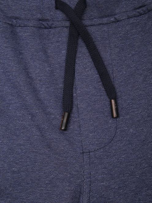 Трикотажные брюки из хлопка с карманами - Деталь1