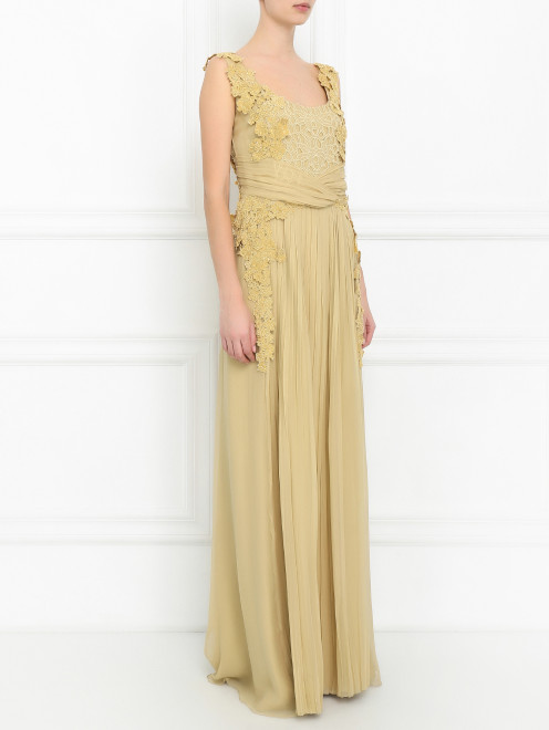 Платье-макси с вышивкой Alberta Ferretti - Модель Верх-Низ