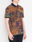 Поло из хлопка с узором Etro  –  МодельВерхНиз